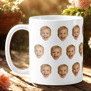 Custom Face Mug, Personalized Face Photo, Family Coffee Mug