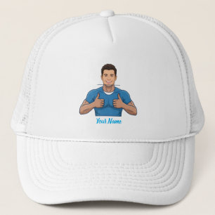 Custom Face & Name Trucker Hat Personalized Summer