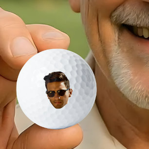 Custom Face New Dad Personalised Golf Balls