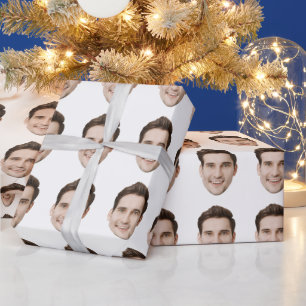 Custom Face Personalised Birthday Wedding Party Wrapping Paper