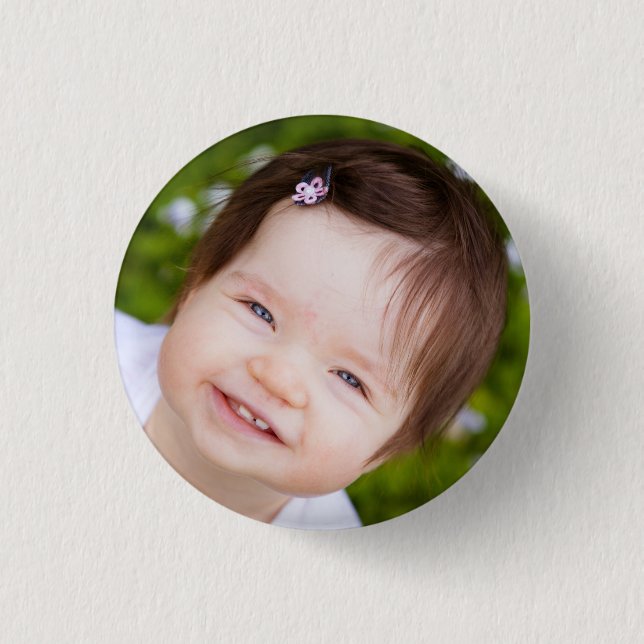 Custom Face Photo 3 Cm Round Badge (Front)