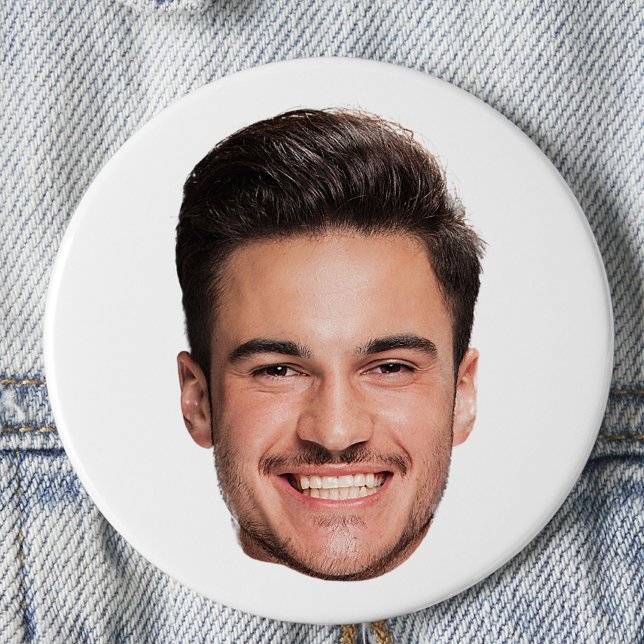 Custom Face Photo 7.5 Cm Round Badge (Creator Uploaded)