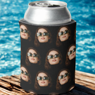 Custom Face Photo Bachelor Party Birthday Favours  Can Cooler