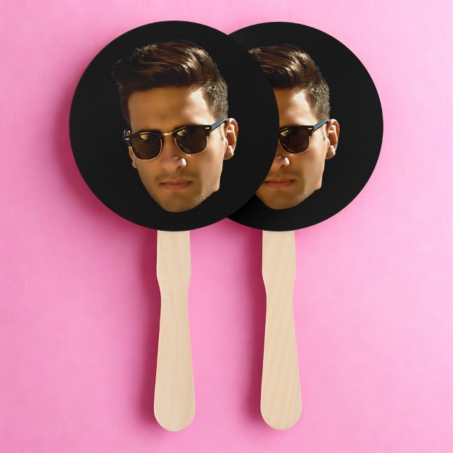 Custom Face Photo Bachelor Party Birthday Hand Fan (Creator Uploaded)