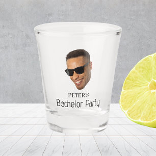 Custom Face Photo Bachelor Party Shot Glass
