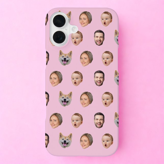 Custom Face Photo Family Gift, 4 Photos Faces iPhone Case (Creator Uploaded)