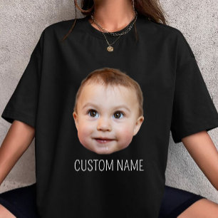 Custom Face Photo Funny birthday personalised gift T-Shirt