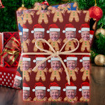 Custom Face Photo Gingerbread Joe biden Christmas Wrapping Paper Sheet<br><div class="desc">Personalised Face Photo Gingerbread Joe biden , Replace the face of this Gingerbread with your favourite photo (make sure to crop as much to the face as possible and use an app to remove the background) and personalise this funny Christmas Holiday Wrapping Paper with your kid, husband, or boyfriend on...</div>