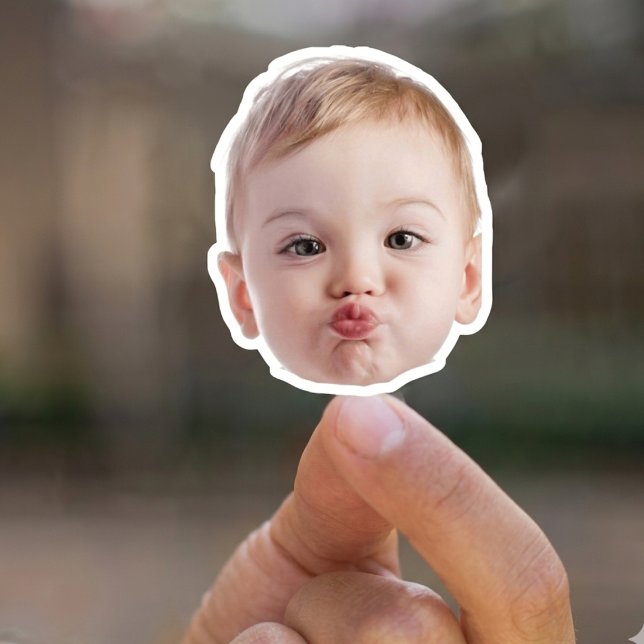 Custom Face Photo Logo Stickers (Creator Uploaded)