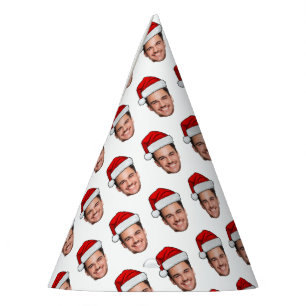 Custom Face Photo Santa Hat Christmas
