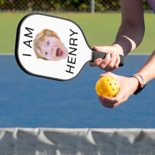Custom Face Pickleball Birthday Party Matching Paddle