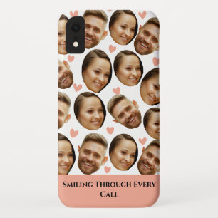 Custom Face Picture Heart Funny Couple Pattern Fun Case-Mate iPhone Case