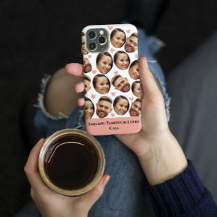 Custom Face Picture Heart Funny Couple Pattern Fun Case-Mate iPhone Case