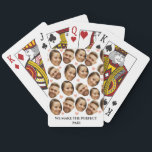 Custom Face Picture Heart Funny Couple Pattern Playing Cards<br><div class="desc">Deal a hand full of love and laughs with these Custom Face Picture Heart Funny Couple Pattern Poker Cards! Featuring your favourite face in a playful heart-themed pattern and the option to add your own custom text, this personalised deck brings humour, romance, and personality to every game night. Perfect for...</div>