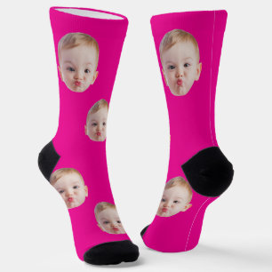 Custom Face Socks Gift Personalized Kids Mens Dad