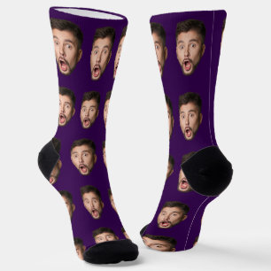 Custom Face Socks Personalized Photo Picture 