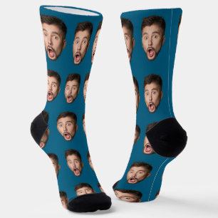 Custom Face Socks Personalized Photo Picture 