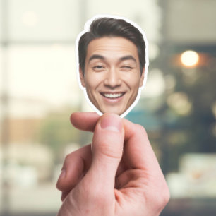 Custom Face Sticker – Personalised Realistic Head 