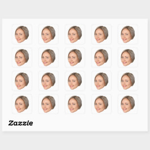 Custom Face Sticker, Personalised Stickers, Face Square Sticker
