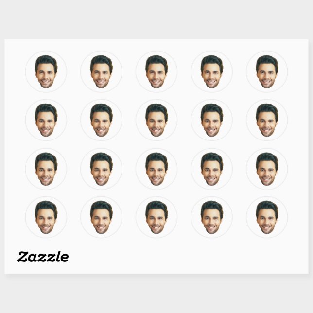 Custom Face Stickers Personalised Face Photo (Sheet)