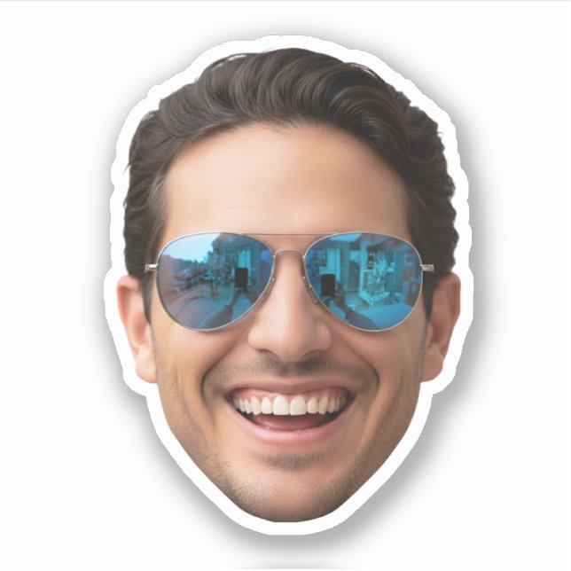 Custom Face Stickers, Personalised Face, Photo  (Front)