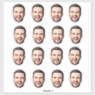Custom Face Stickers Personalised Photo Face