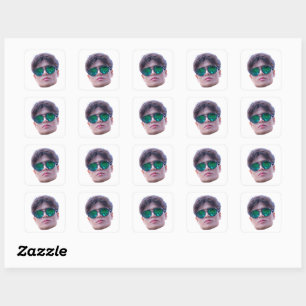 Custom Face Stickers, Personalised Stickers, Face Square Sticker