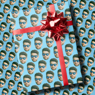 Custom Face Wrapping Paper   Custom Face Gift Wrap