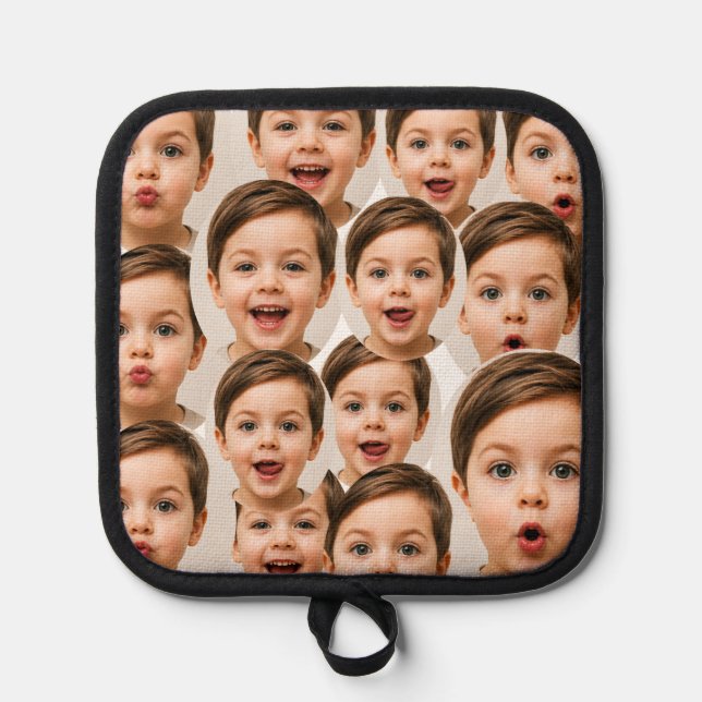 Custom Faces personalised photo  Pot Holder (Front)
