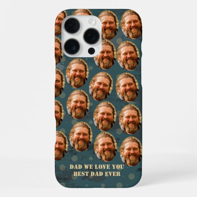 Custom Faces with Text Photo Pattern Funny  iPhone Case (Back)