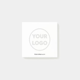 Custom Faded Business Logo and Text Post-it Notes