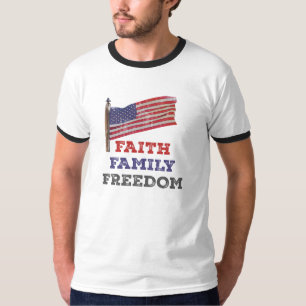 Custom Faith Family Freedom T-Shirt