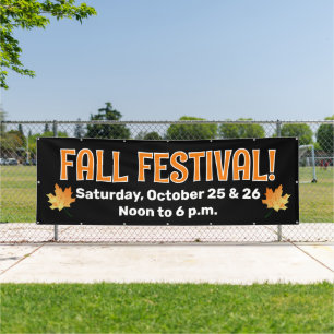 Custom Fall Festival Banner