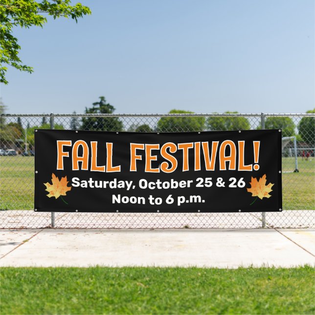 Custom Fall Festival Banner (Insitu)