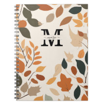 Custom Fall Monogram Floral Personalised