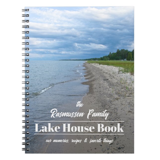 Custom Famiily Lake House Notebook (Front)