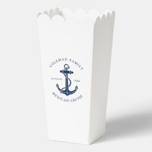 Custom Family Beach House Nautical Boat Anchor Favour Box