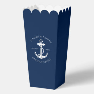 Custom Family Beach Party Nautical Boat Anchor Favour Box