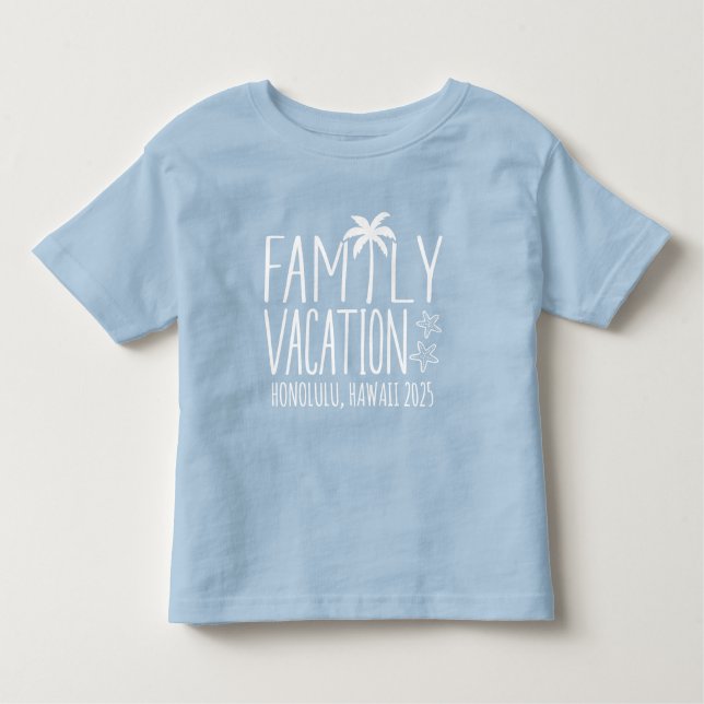Custom Family Beach Vacation Group Matching  Toddler T-Shirt (Front)
