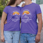 Custom Family Camping Matching Dad T-Shirt<br><div class="desc">Good mood? Just add campfire,  s'mores,  and the rest of the family with a matching outfit. Cute camping theme design you can customise for your next family adventure with a place holder for the site and year. 

Perfect for family photos while you're out there exploring the jungle or campsite</div>