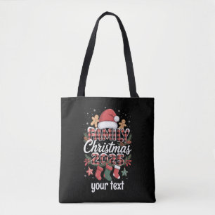 Custom Family Christmas 2025 Personalised Matching Tote Bag