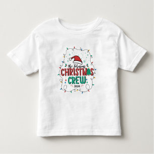 Custom Family Christmas Crew Group Matching Name Toddler T-Shirt