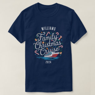 Custom Family Christmas Cruise Group Matching T-Shirt