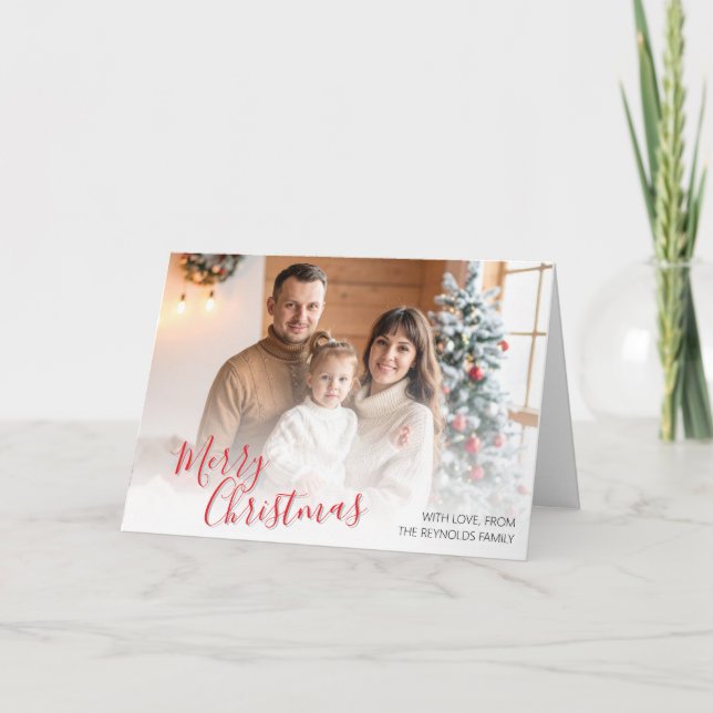 Custom Family Christmas Greeting Card (Front)