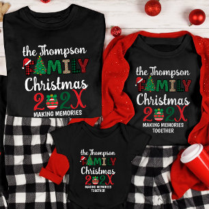 Custom Family Christmas Making Memories Together Tri-Blend Shirt