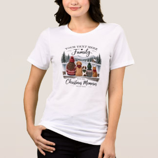 Custom Family Christmas Memories T-Shirt Tri-Blend Shirt