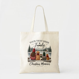 Custom Family Christmas Memories Tote Bag