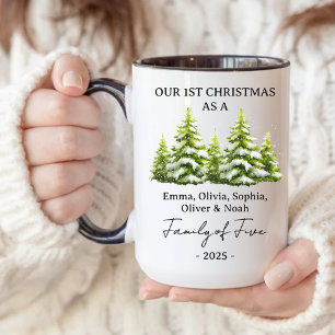 Custom Family Christmas Mug Gift for New Parents