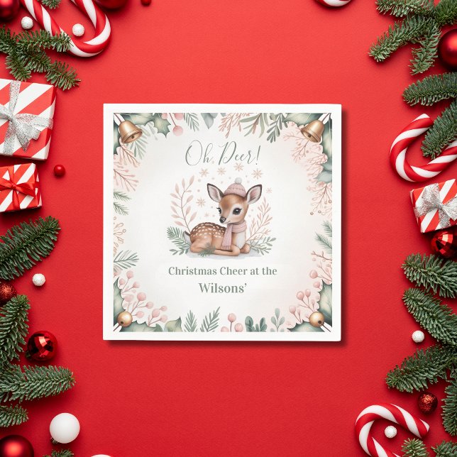 Custom Family Christmas Napkin (Creator Uploaded)