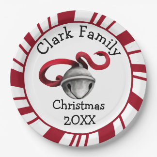 Custom Family Christmas Paper Plate